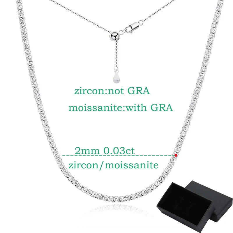 Smyoue's Exquisite Tennis Necklace