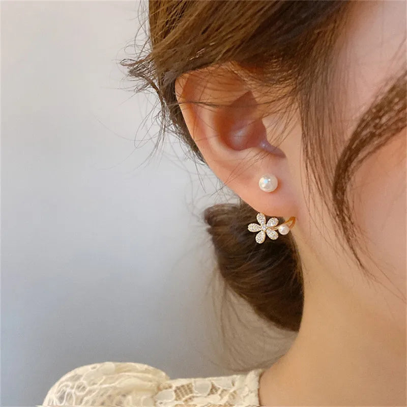 YOBEST’s Exquisite Floral Pearl Studs