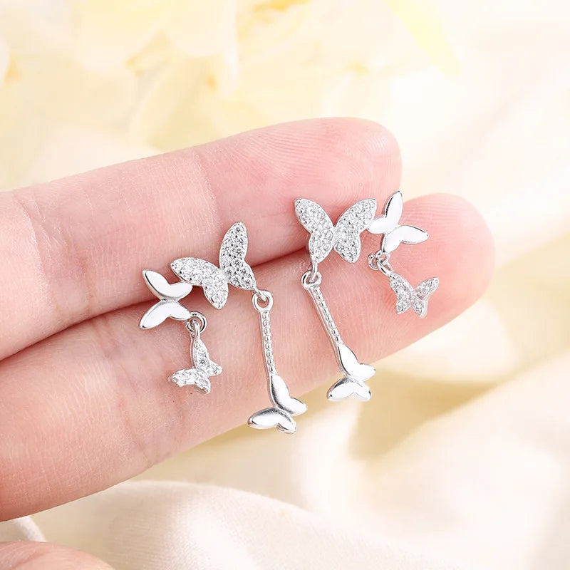 Luxury Crystal Round Stud Earrings