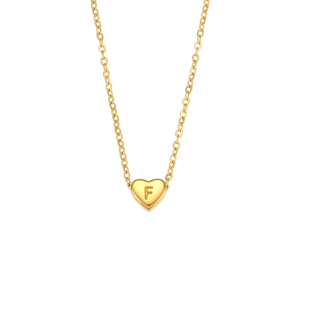Personalized Initial Heart Necklace