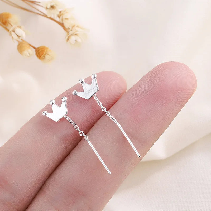 Luxury Crystal Round Stud Earrings