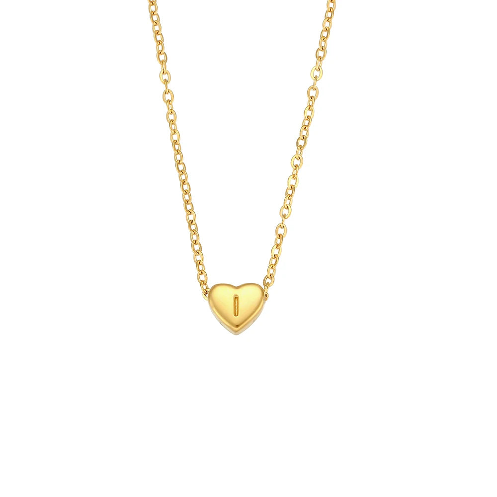 Personalized Initial Heart Necklace