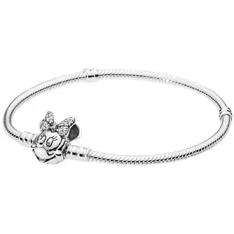 Crown Mickey Snake Bone Bracelet