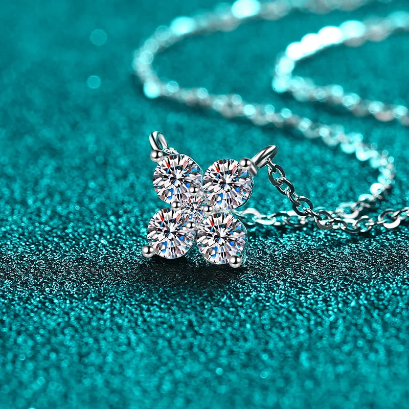 Exquisite Petal Moissanite Necklace