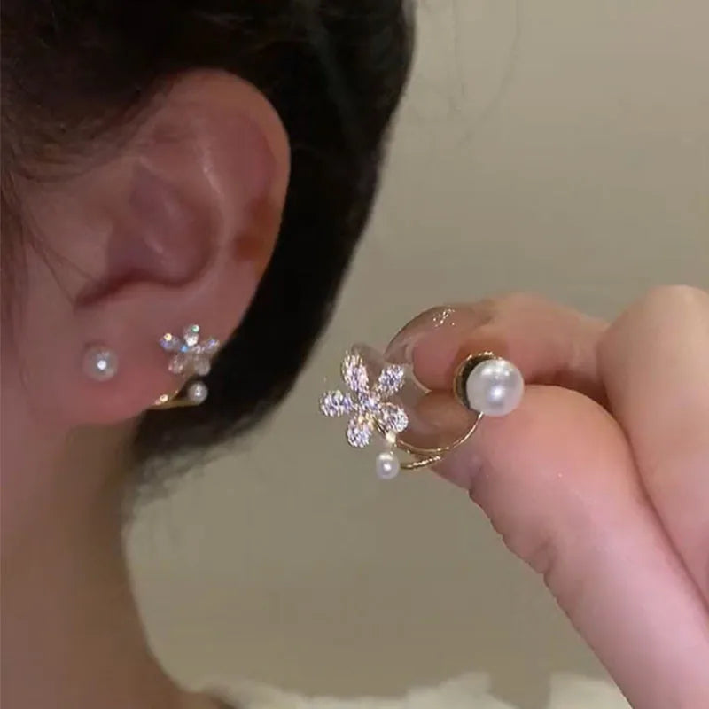 YOBEST’s Exquisite Floral Pearl Studs