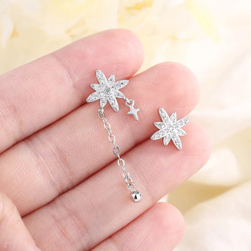 Luxury Crystal Round Stud Earrings