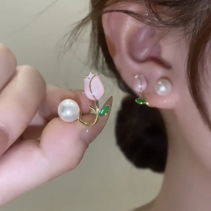 YOBEST’s Exquisite Floral Pearl Studs