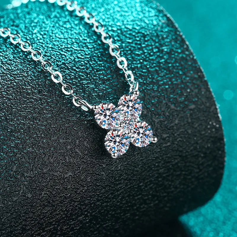 Exquisite Petal Moissanite Necklace