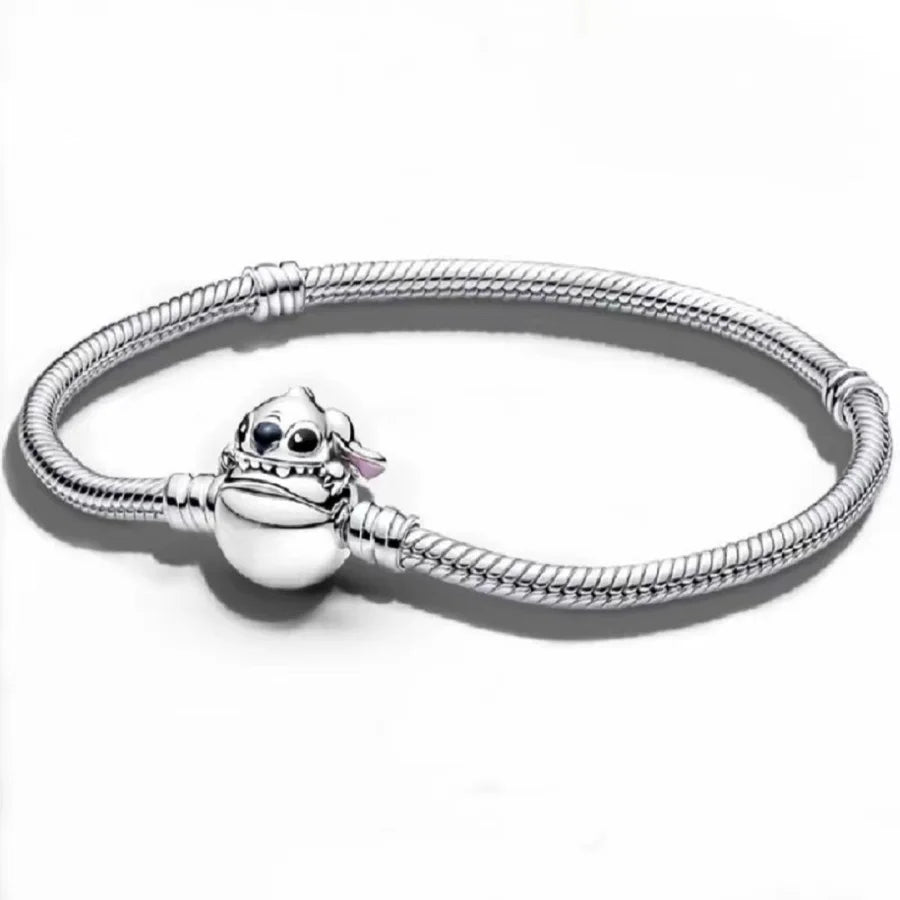 Crown Mickey Snake Bone Bracelet