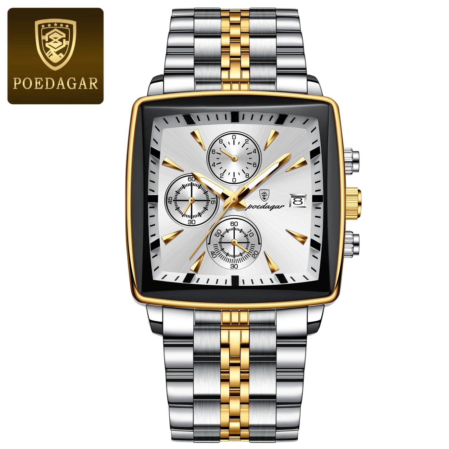 POEDAGAR Square Men’s Watch