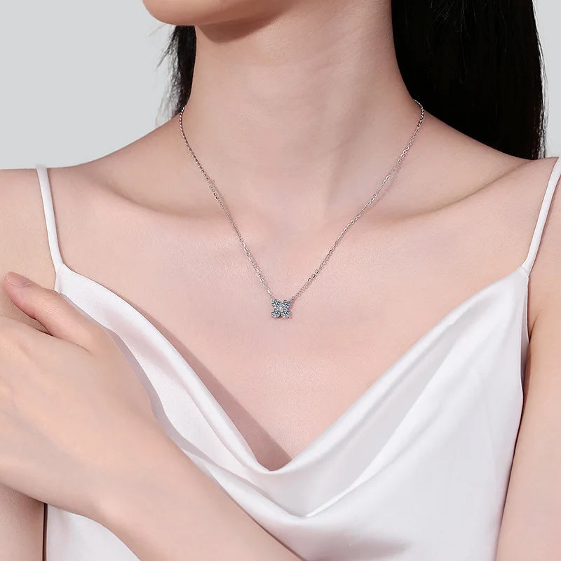 Exquisite Petal Moissanite Necklace