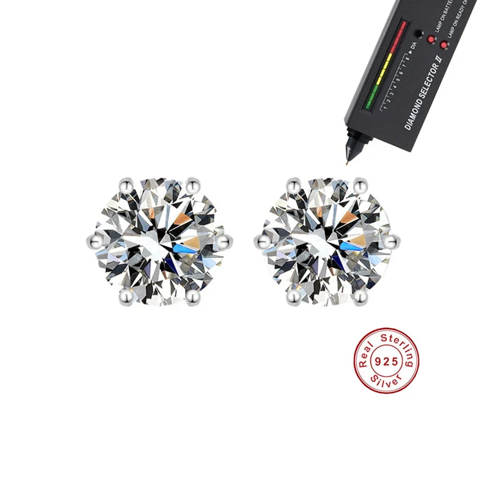 Moissanite Stud Earrings