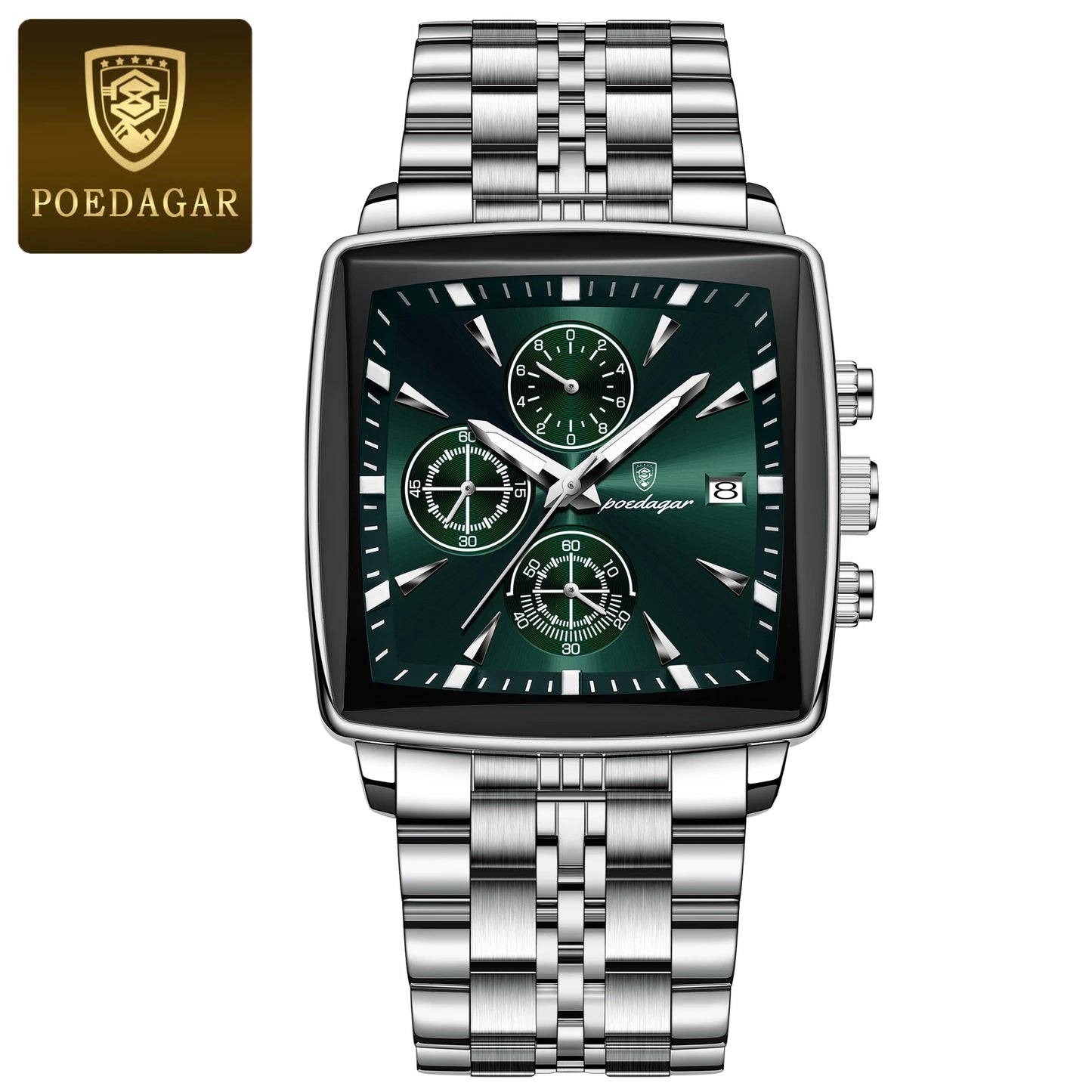 POEDAGAR Square Men’s Watch