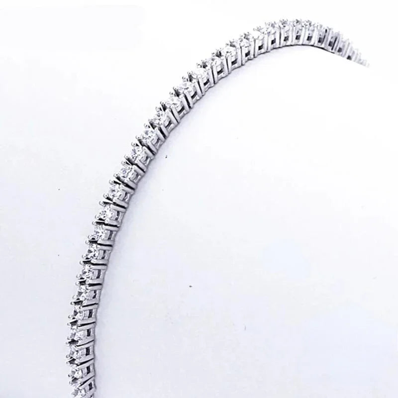 Pure 925 Silver Tennis Bracelet