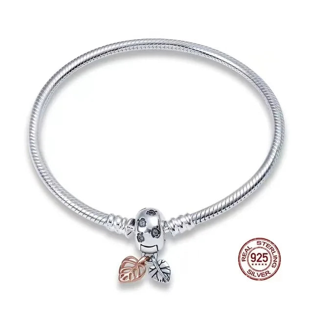 Crown Mickey Snake Bone Bracelet