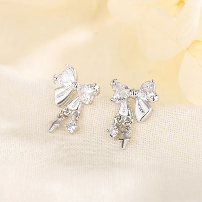 Luxury Crystal Round Stud Earrings