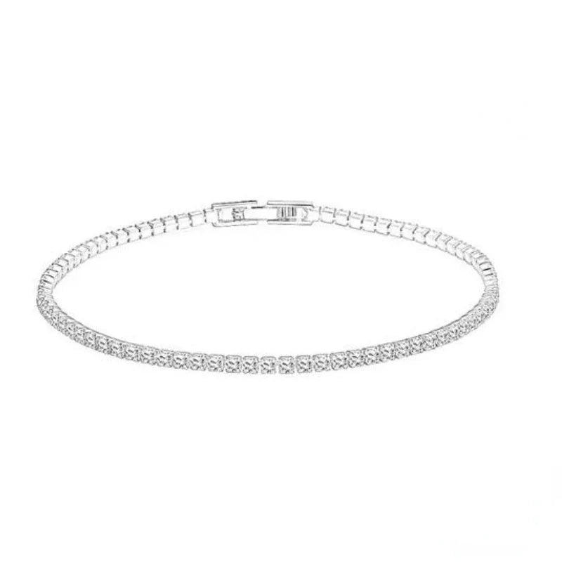 Pure 925 Silver Tennis Bracelet