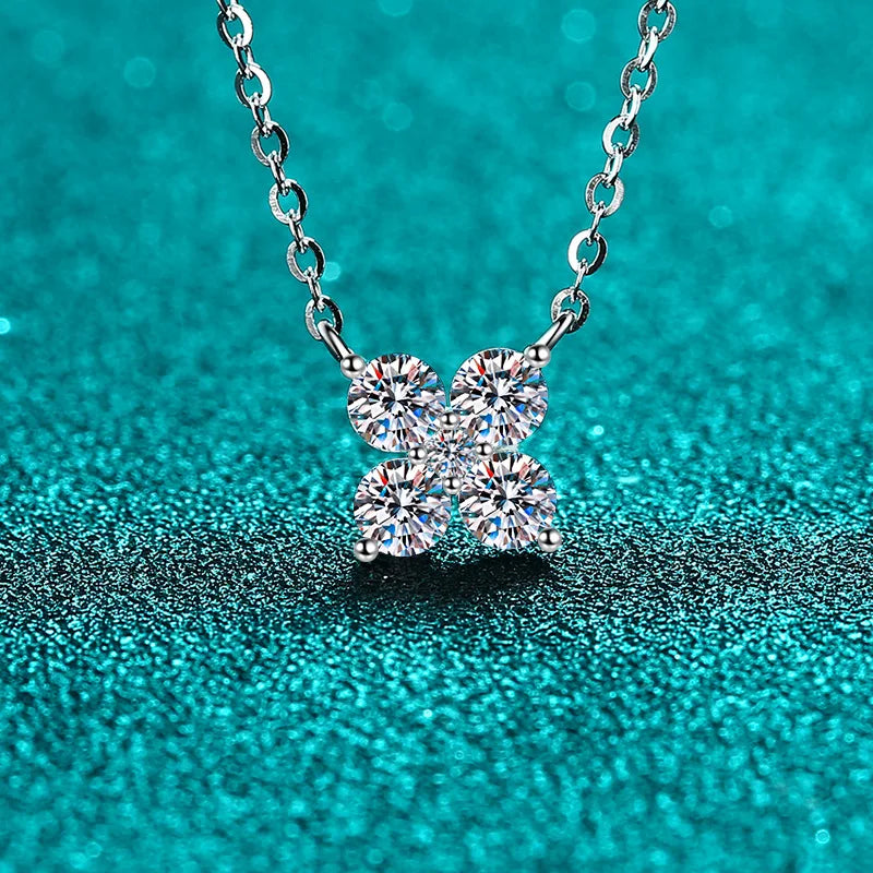 Exquisite Petal Moissanite Necklace