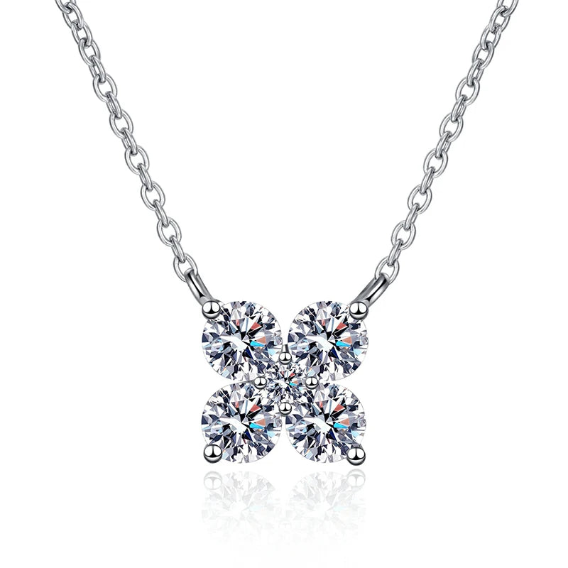 Exquisite Petal Moissanite Necklace