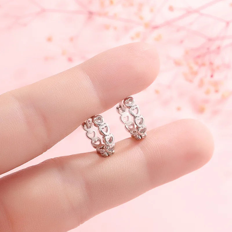 Luxury Crystal Round Stud Earrings